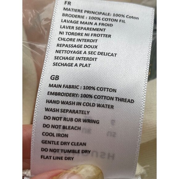 Manouch womens NEW top long sleeves round neck size M - Picture 7 of 7